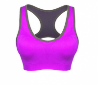 SKTF002 design solid color without rims sports bra make seamless fitness underwear order women's yoga vest sports vest supplier sports vest price back view